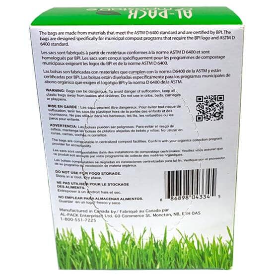AL-PACK Small Compostable Kitchen Bags | Home Hardware