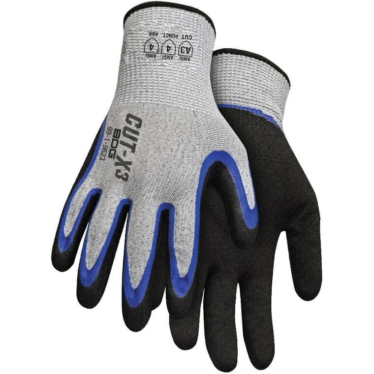 Cut Resistant Gloves - with Nitrile Coated Palms, Medium