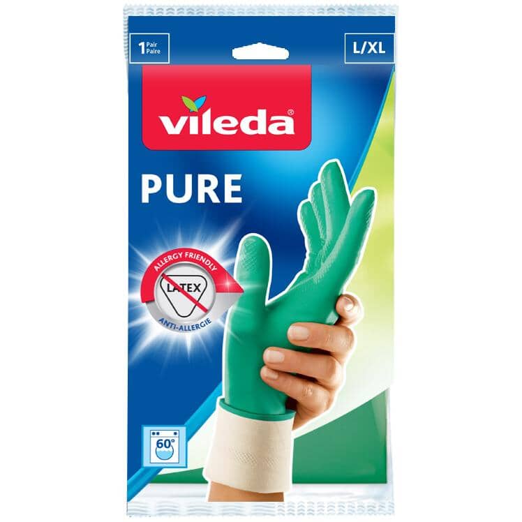 Vileda Latex Disposable Gloves Medium Size - .net