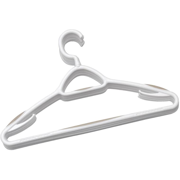 Non-Slip Clothes Hangers - White / Grey, 5 Pack