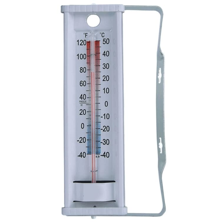 Thermomètre de fenêtre de 9 po en aluminium
