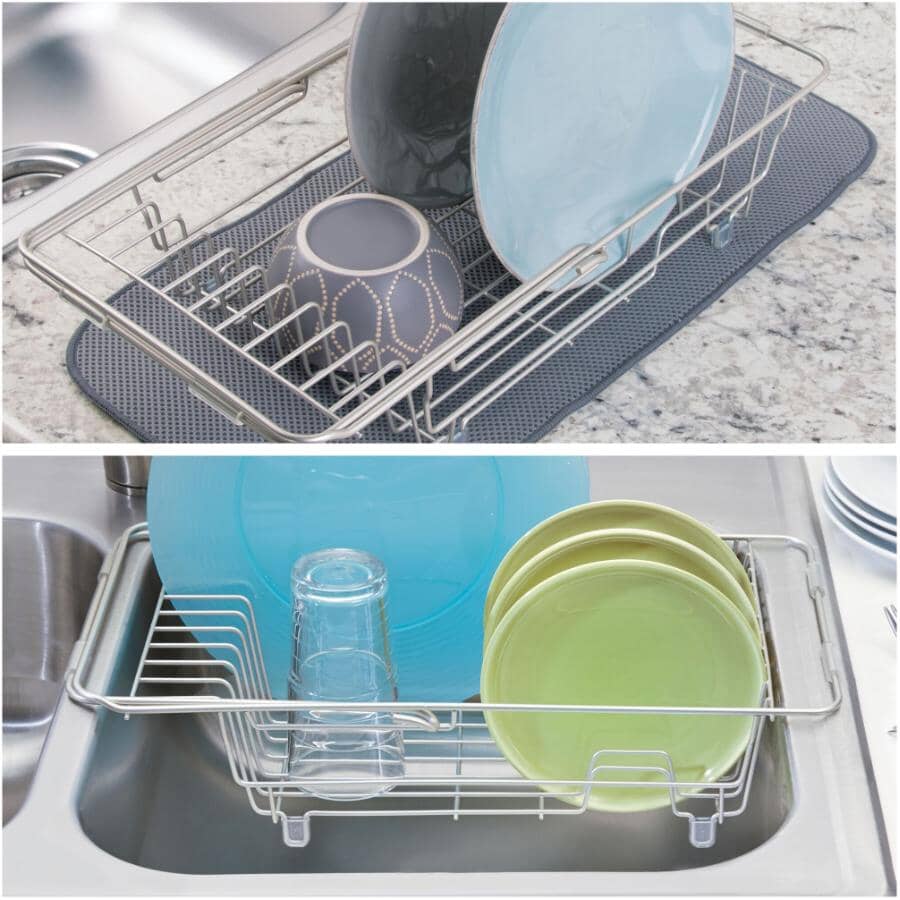 Mensola Espandibile InterDesign Classico Per Dispensa – Acciaio Argento – Da 35,6 A 64,8 Cm – Ripiano Impilabile - 2