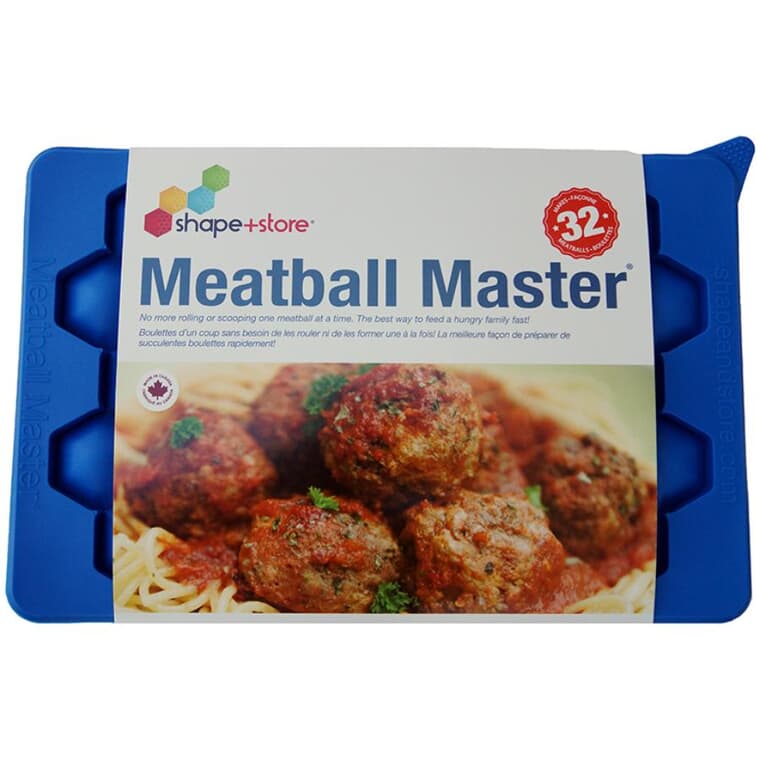 Moule à boulettes de viande Meatball Master et contenant pour congélateur, 32 pièces