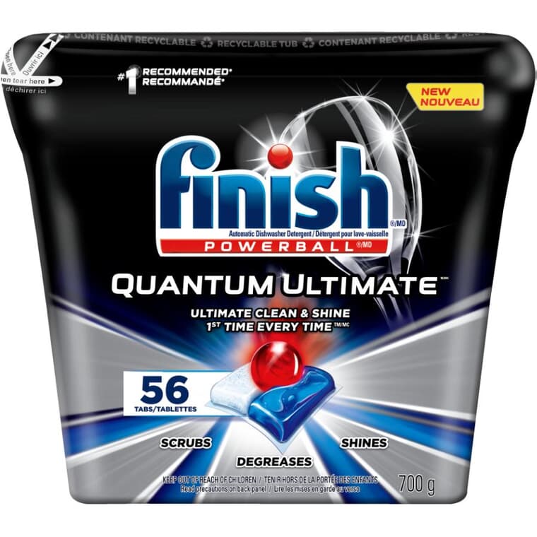 Powerball Quantum Ultimate Dishwasher Detergent - 56 Pack