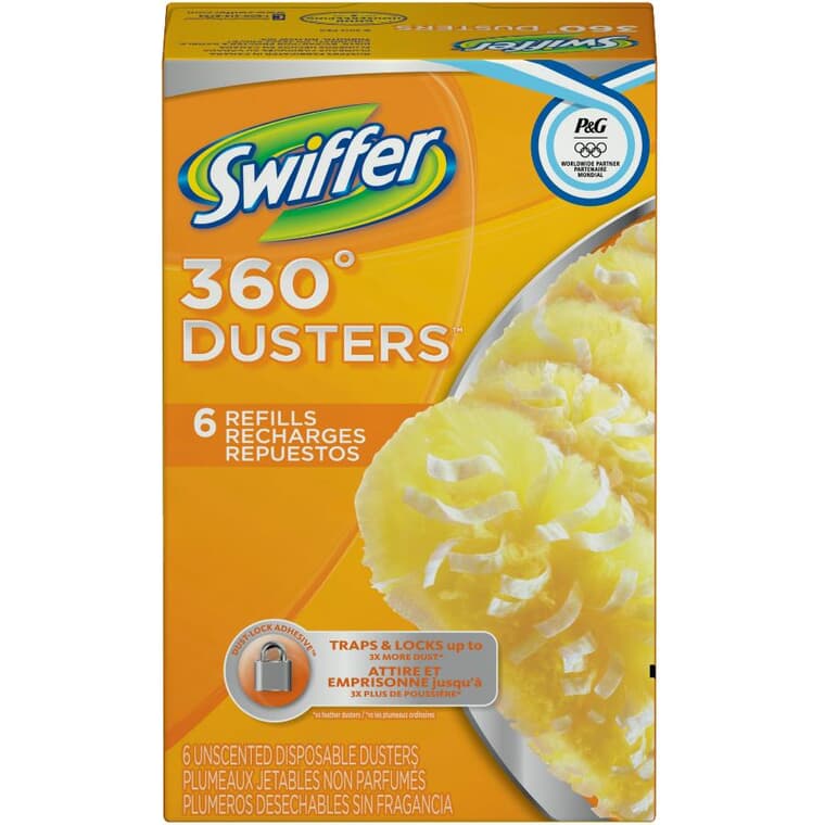 360 Duster Refills - Unscented, 6 Pack