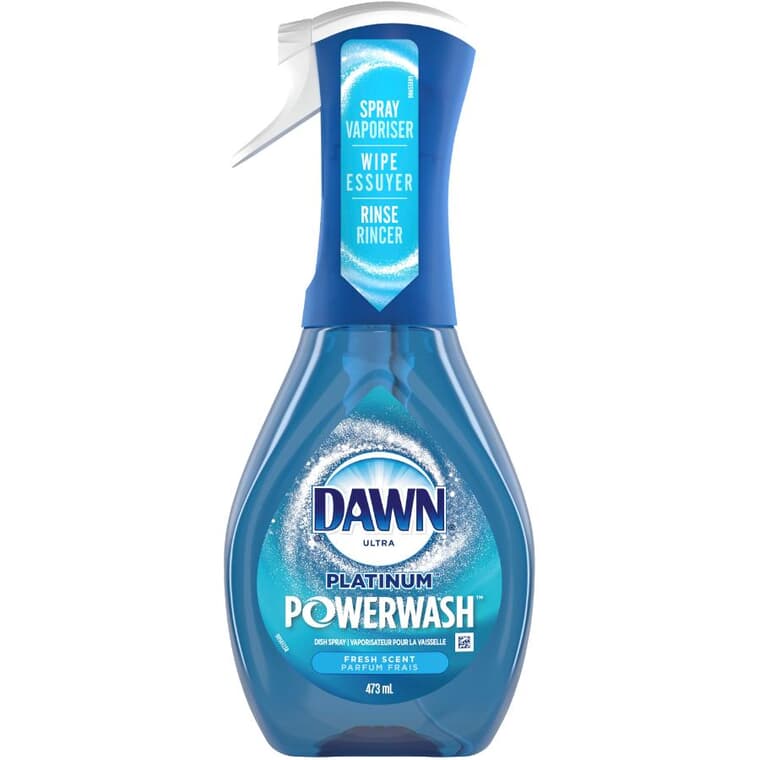 Détergent à vaisselle en vaporisateur Platinum Powerwash, parfum frais, 473 ml