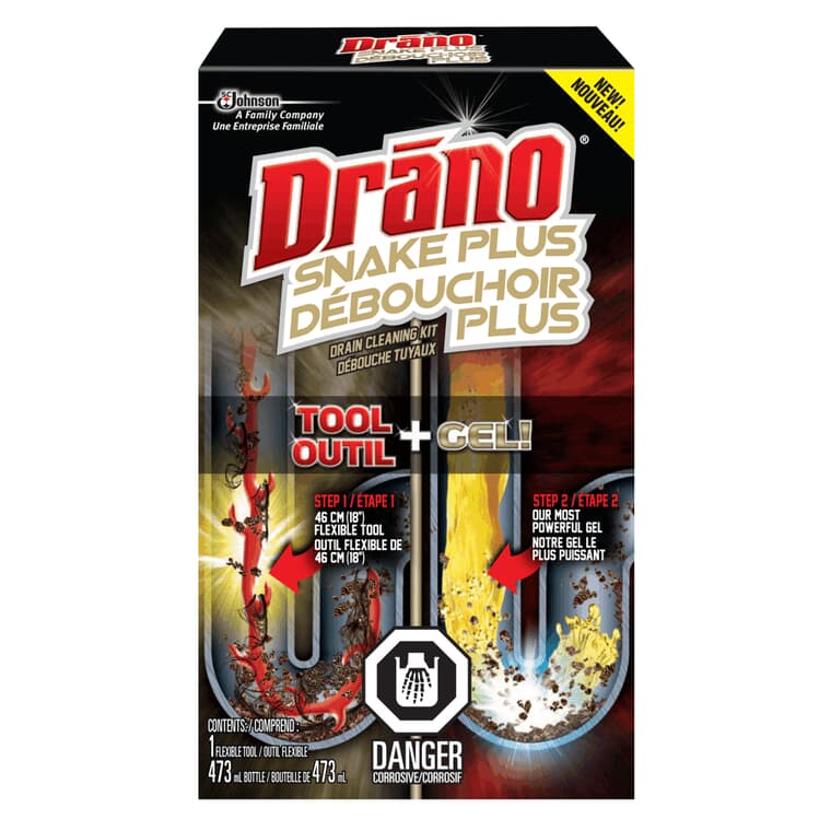 Drain Cleaner with Snake Drain Tool