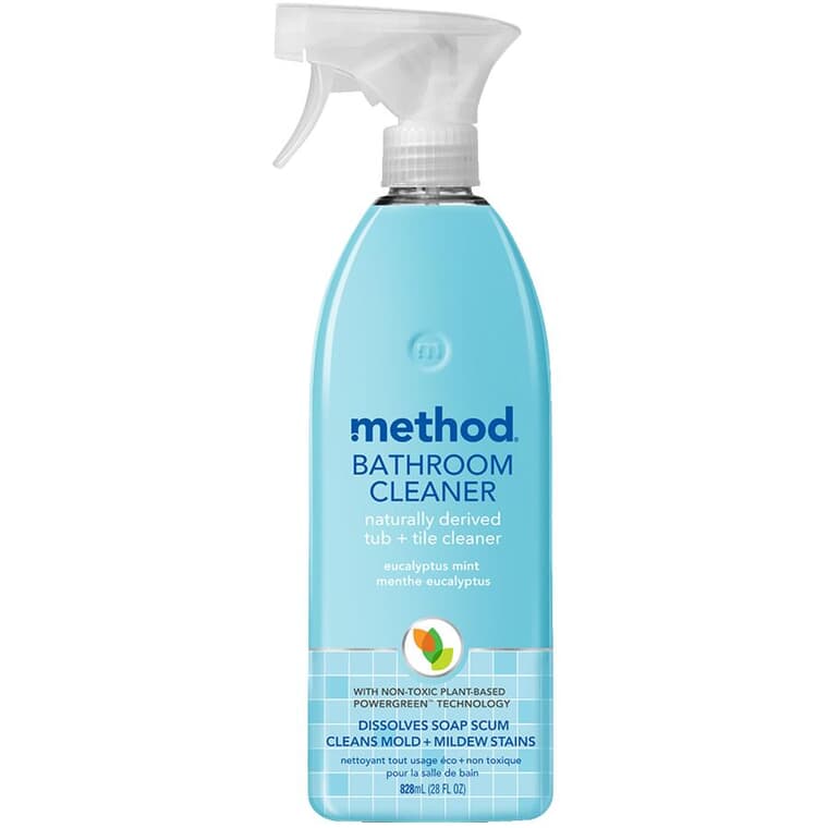 Nettoyant pour salle de bain baignoire et carreaux, eucalyptus et menthe, 828 ml