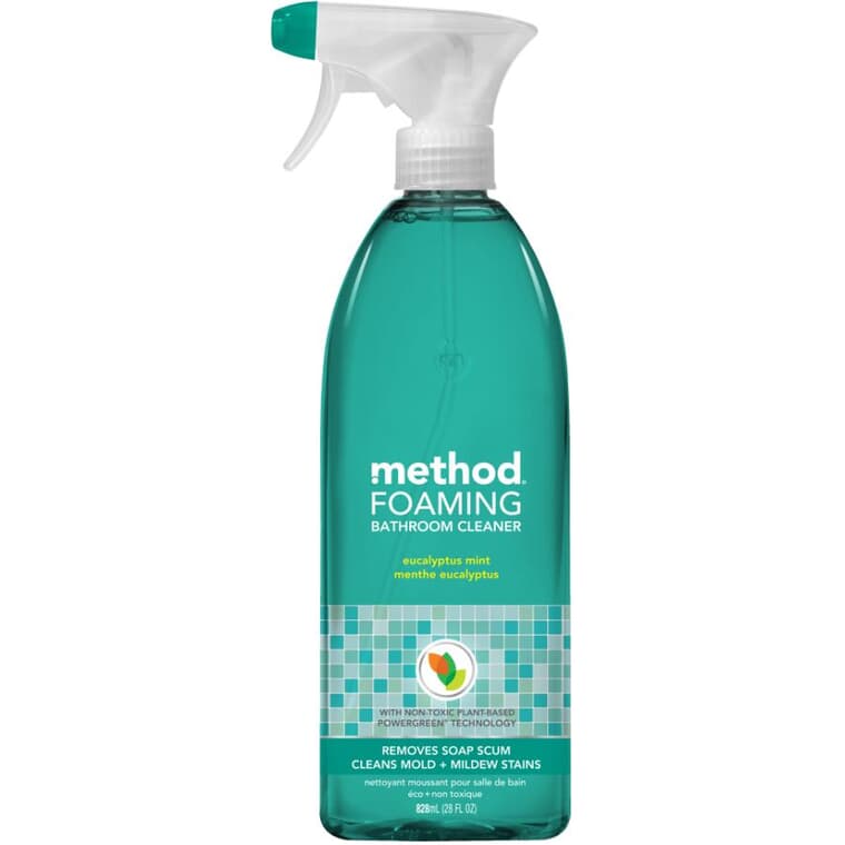 Nettoyant moussant pour salle de bain, eucalyptus et menthe, 828 ml
