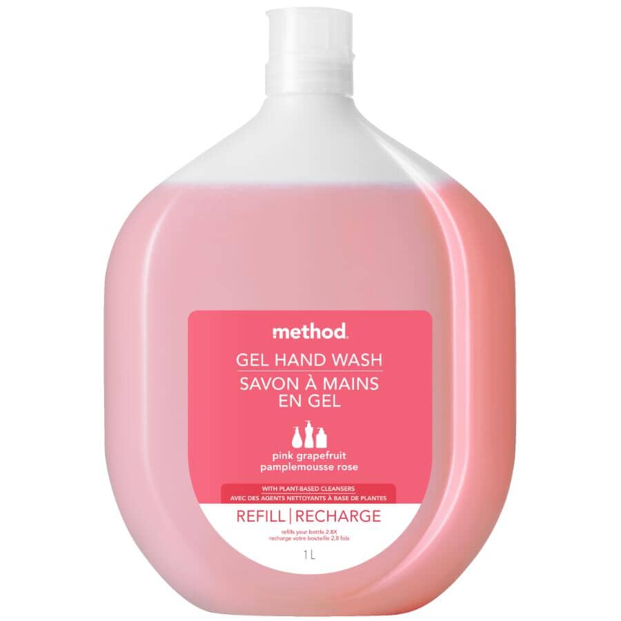 METHOD:Gel Hand Soap Refill - Pink Grapefruit, 1 L