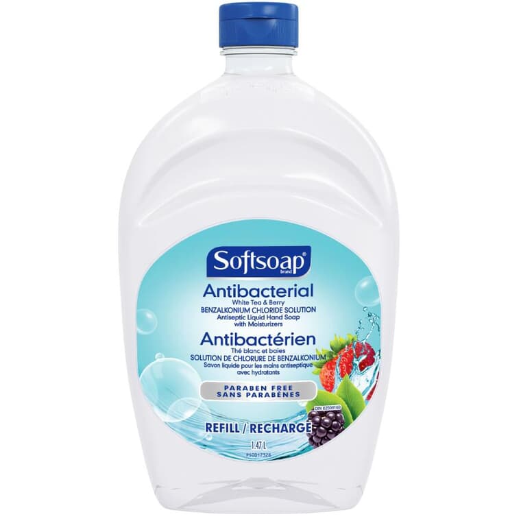 Antibacterial Liquid Hand Soap Refill - White Tea & Berry, 1.47 L
