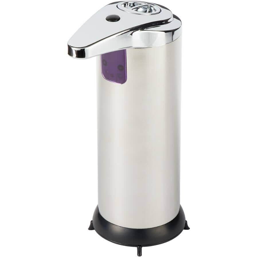 Better Living Touchless Soap Dispenser – Stainless Steel #70190 – Battery Powered – Modern Bathroom