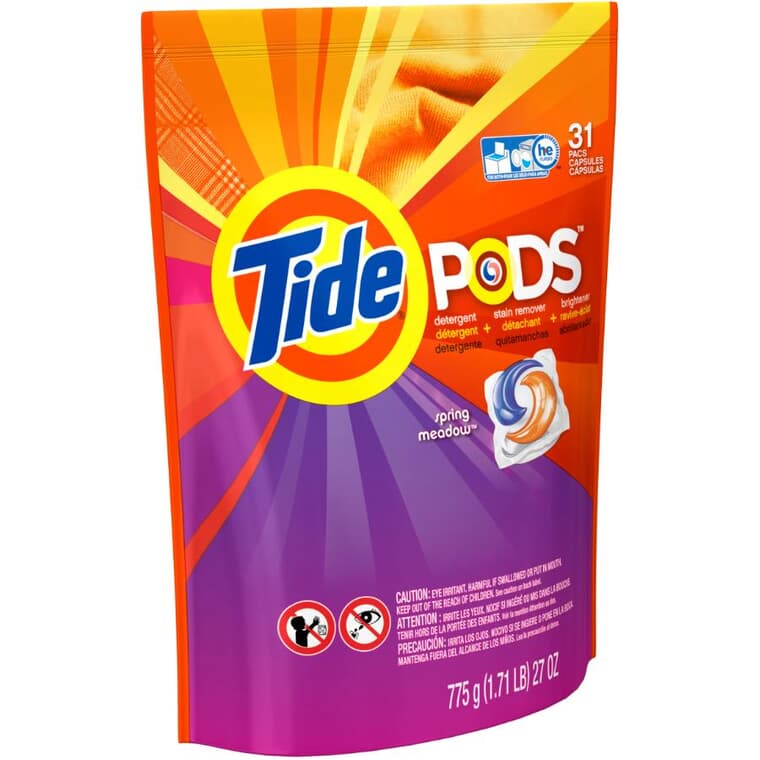31 Pack Spring Meadow PODS laundry Detergent