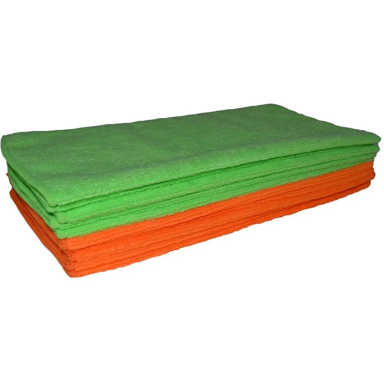 10 Pack Wet Or Dry Microfibre Cloths