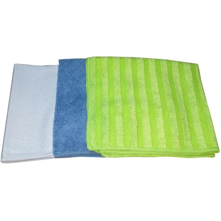 3 Pack Premium Microfibre Glass Cleaning Cloths