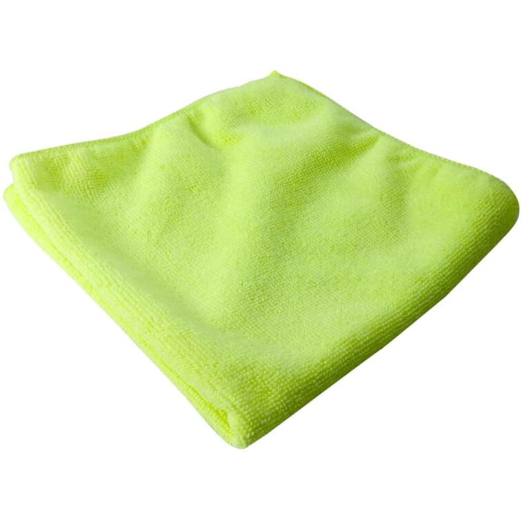 10 Pack 14" x 14" Yellow Microfibre Cloths
