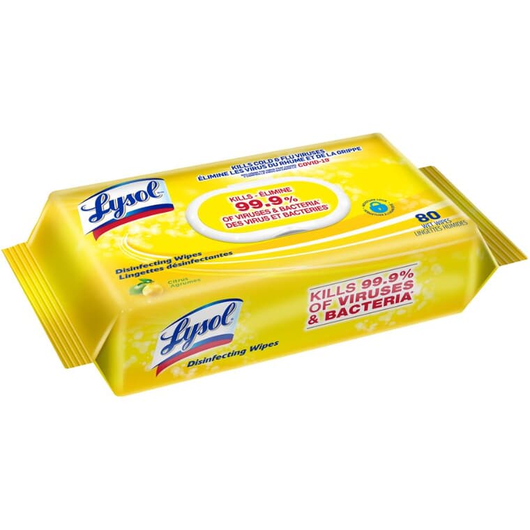 Disinfecting Wipes Flatpack - Lemon & Lime Blossom, 80 Pack