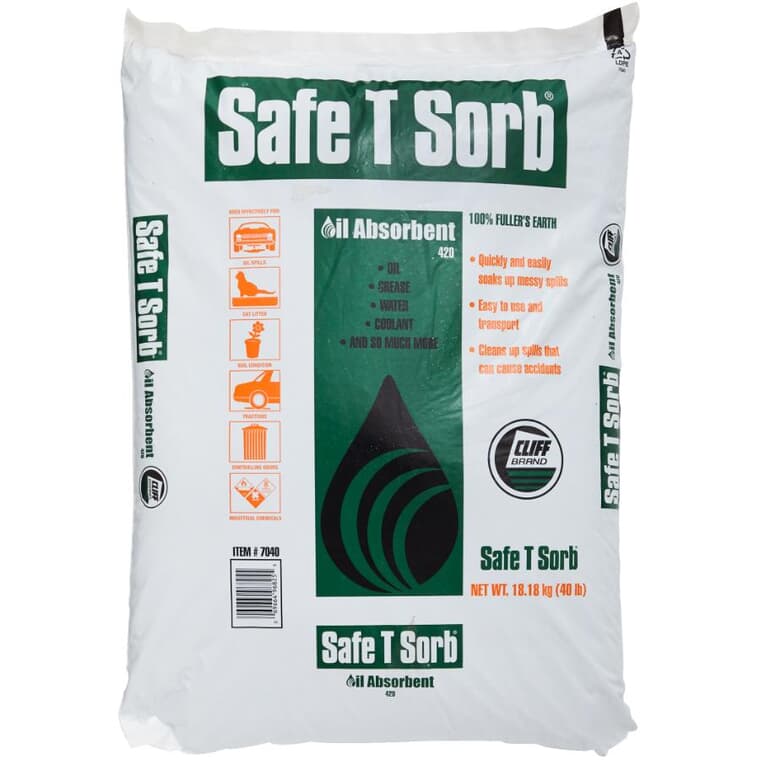Safe T Sorb Premium Oil & Grease Absorbent - 40 lb