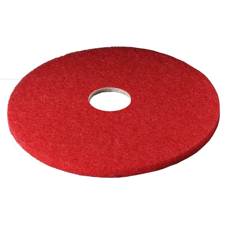 Paquet de 5 tampons à lustrer pour plancher, rouge, 20 po