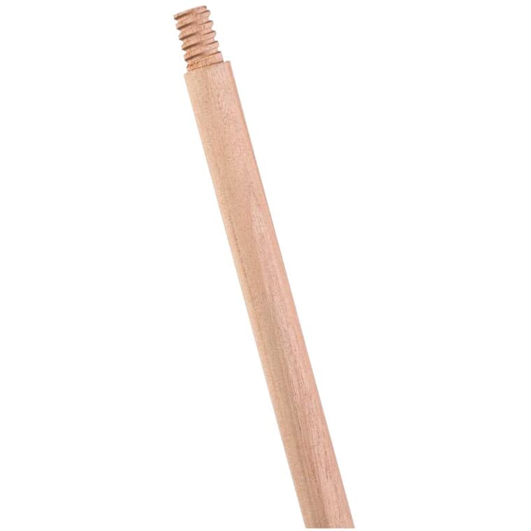 60" Lacquered Broom Handle - with 15/16" Thread