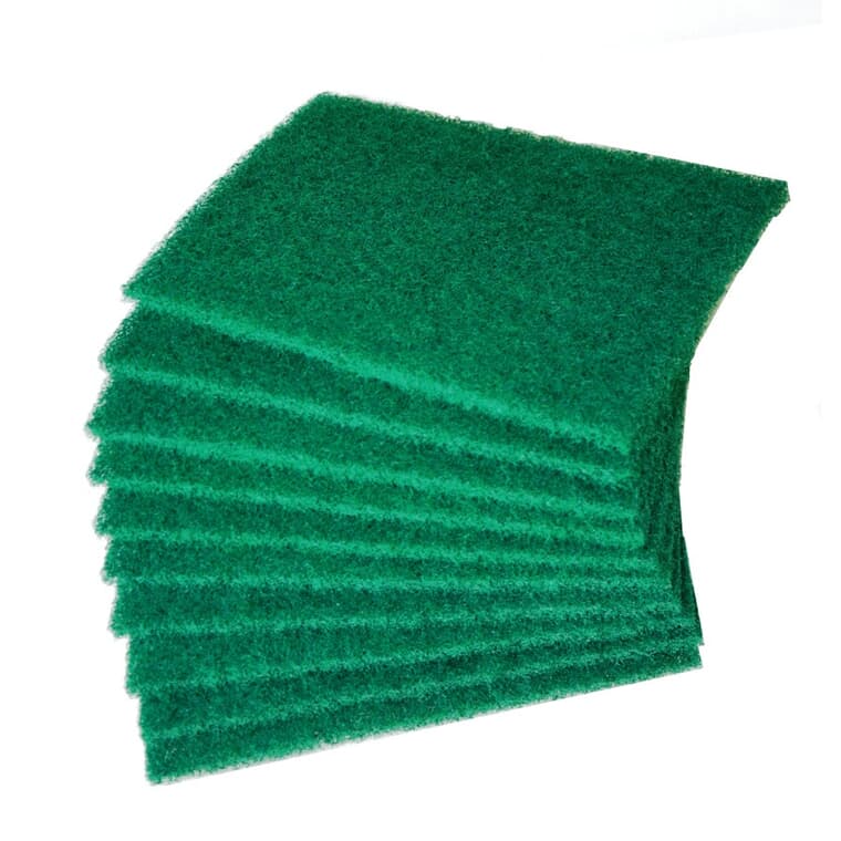10 Pack 9" x 6" Extra Large Scouring Pads