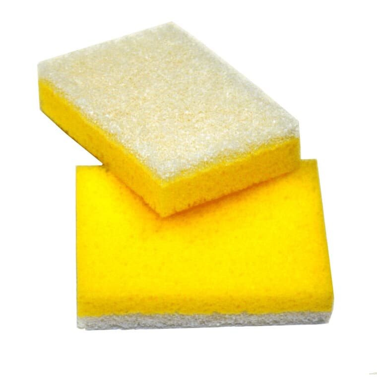2 Pack 4" x 3" x 1" Bathroom Scrub Sponges