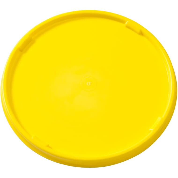 Couvercle de seau jaune à charnières, 10,5 L