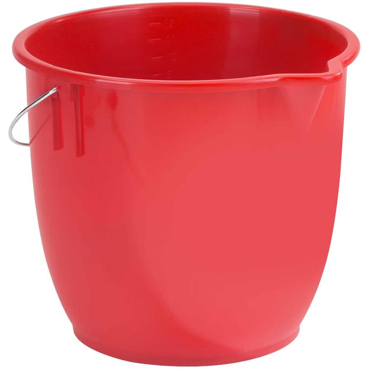 Graduated Mop Bucket - Red, 12 L