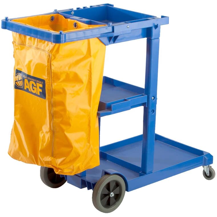 Janitor Cart, with Cover