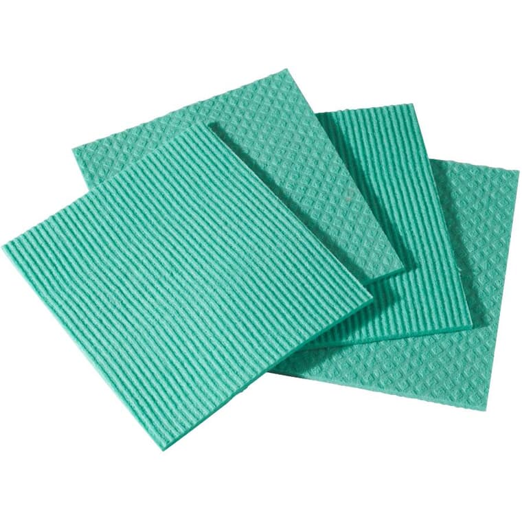 Paquet de 4 serviettes tout usage en tissu-éponge, 8 po x 7 po