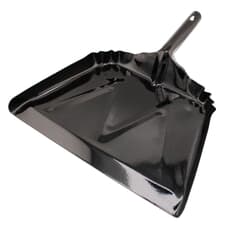 Rubbermaid Commercial Long Handled Dust Pan With Wheels – FG253104BLA, Black