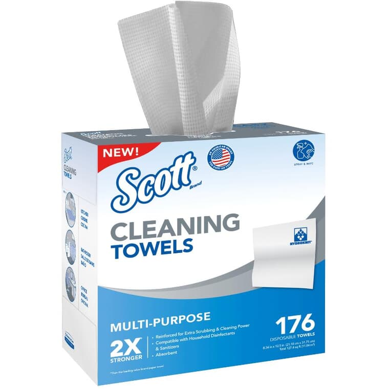 Multi-Purpose Cleaning Towels - 176 Sheets