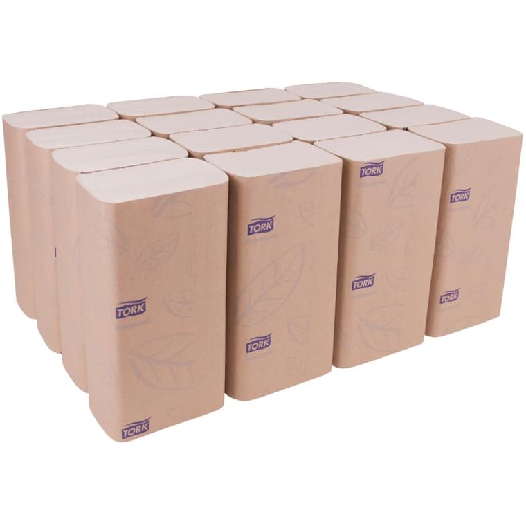Paquet de 16 paquets de 189 essuie-tout pliés Advanced 2 épaisseurs, blanc