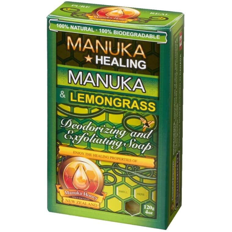 All Natural Manuka Bar Soap - Honey & Lemongrass, 120 g