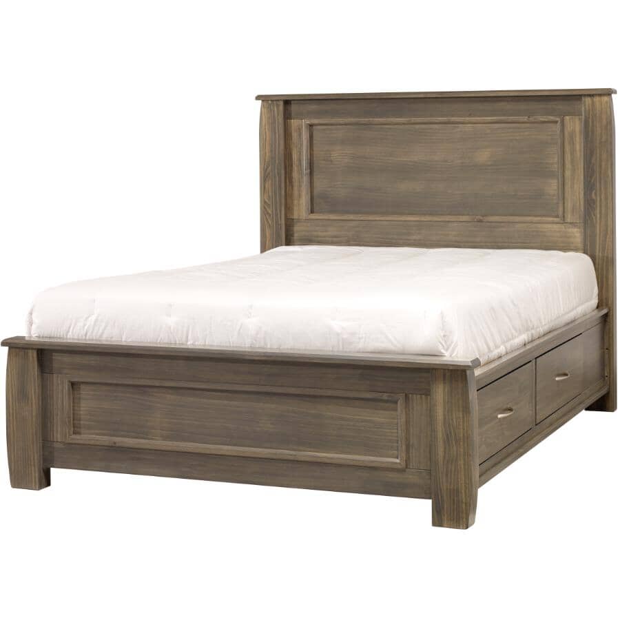 MAKO:Tofino Queen Size Bed - Clay, with Storage