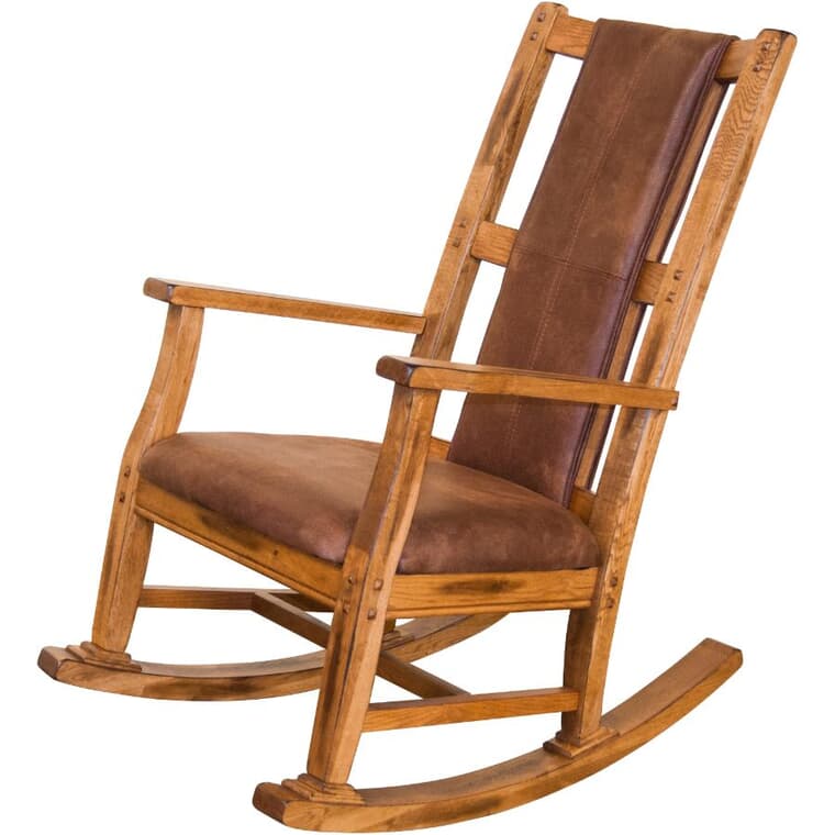 Chaise berçante Sedona, chêne rustique