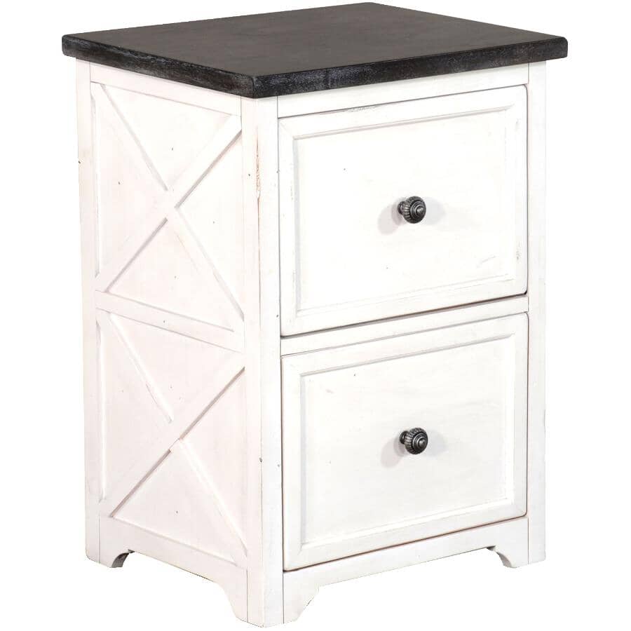 SUNNY DESIGNS:European Cottage File Cabinet - with 2 Drawers