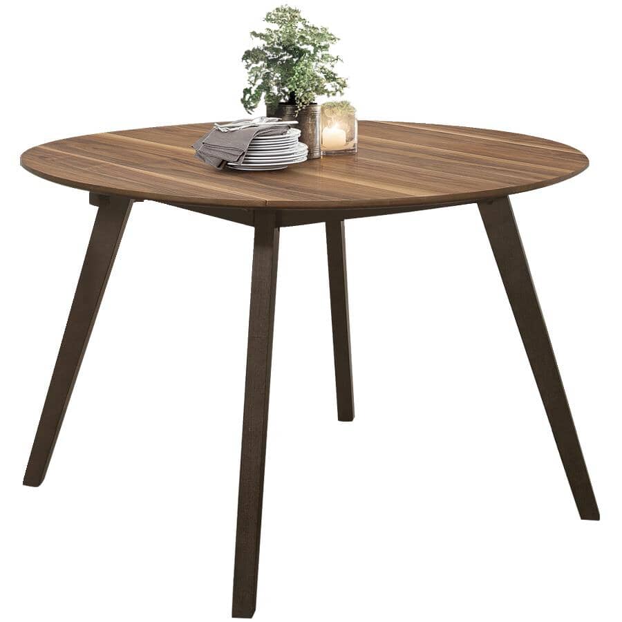 MAZIN FURNITURE:Beane Round Dining Table with Drop Leaves