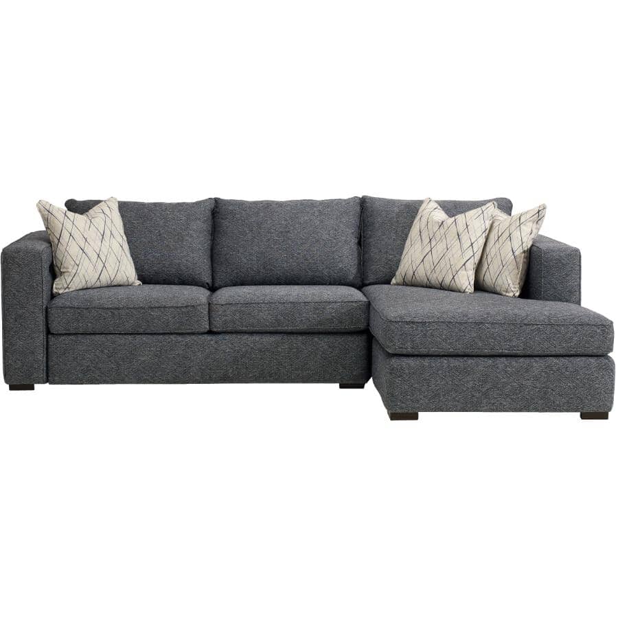 DECOR-REST FURNITURE:Sotto 2 Piece Sofa Sectional - Navy