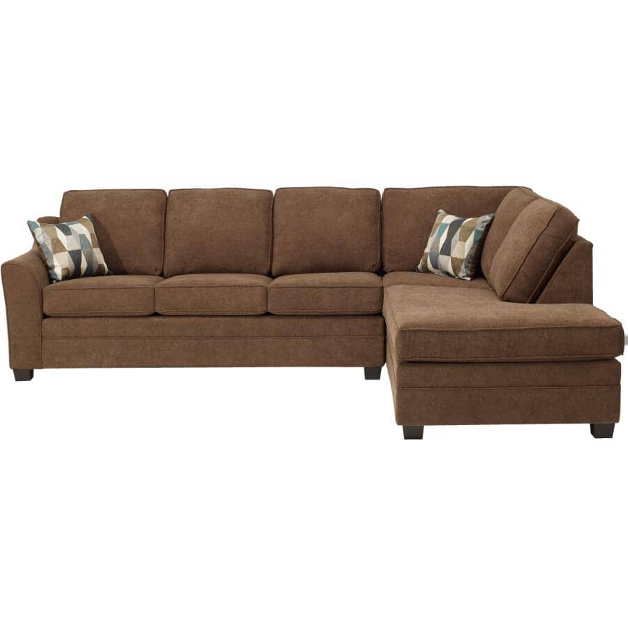 PAIANO:2 Piece Ours Sofa Sectional - Chocolate