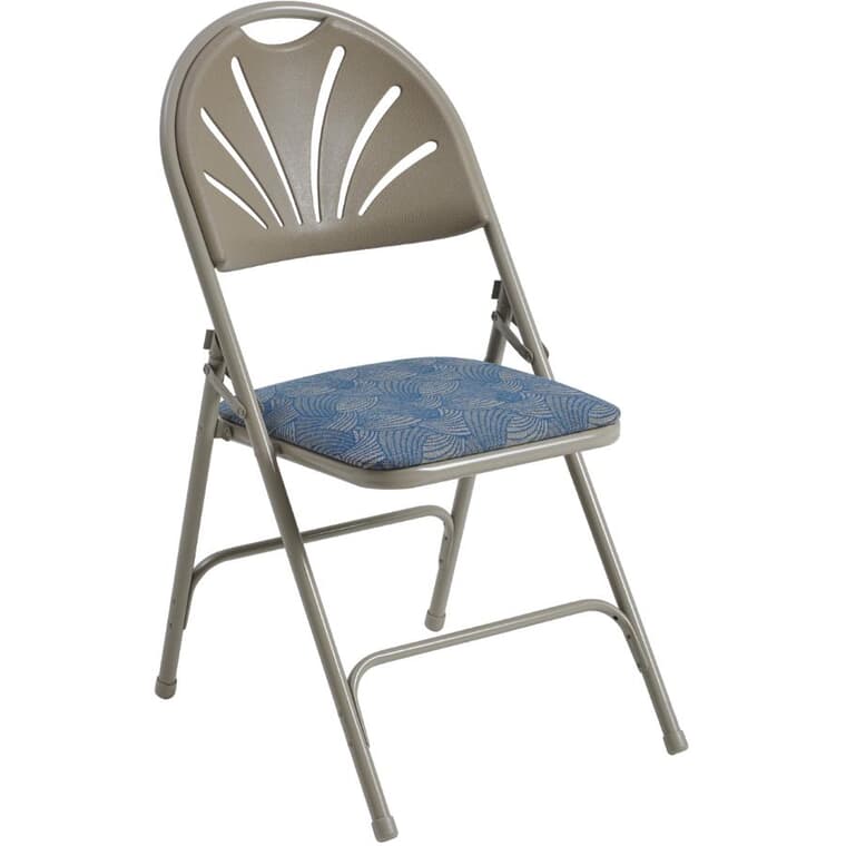 Taupe Padded Folding Chair