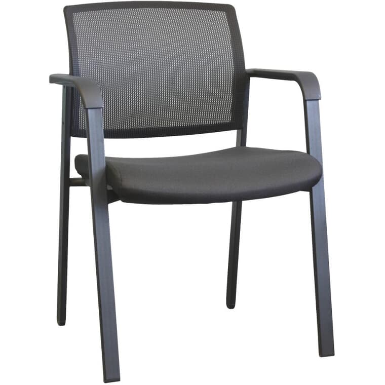 Black Mesh Low Back Reception Chair
