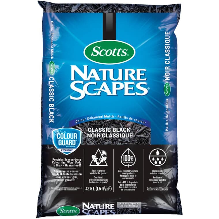 Nature Scapes Classic Black Garden Mulch - 42.5 L
