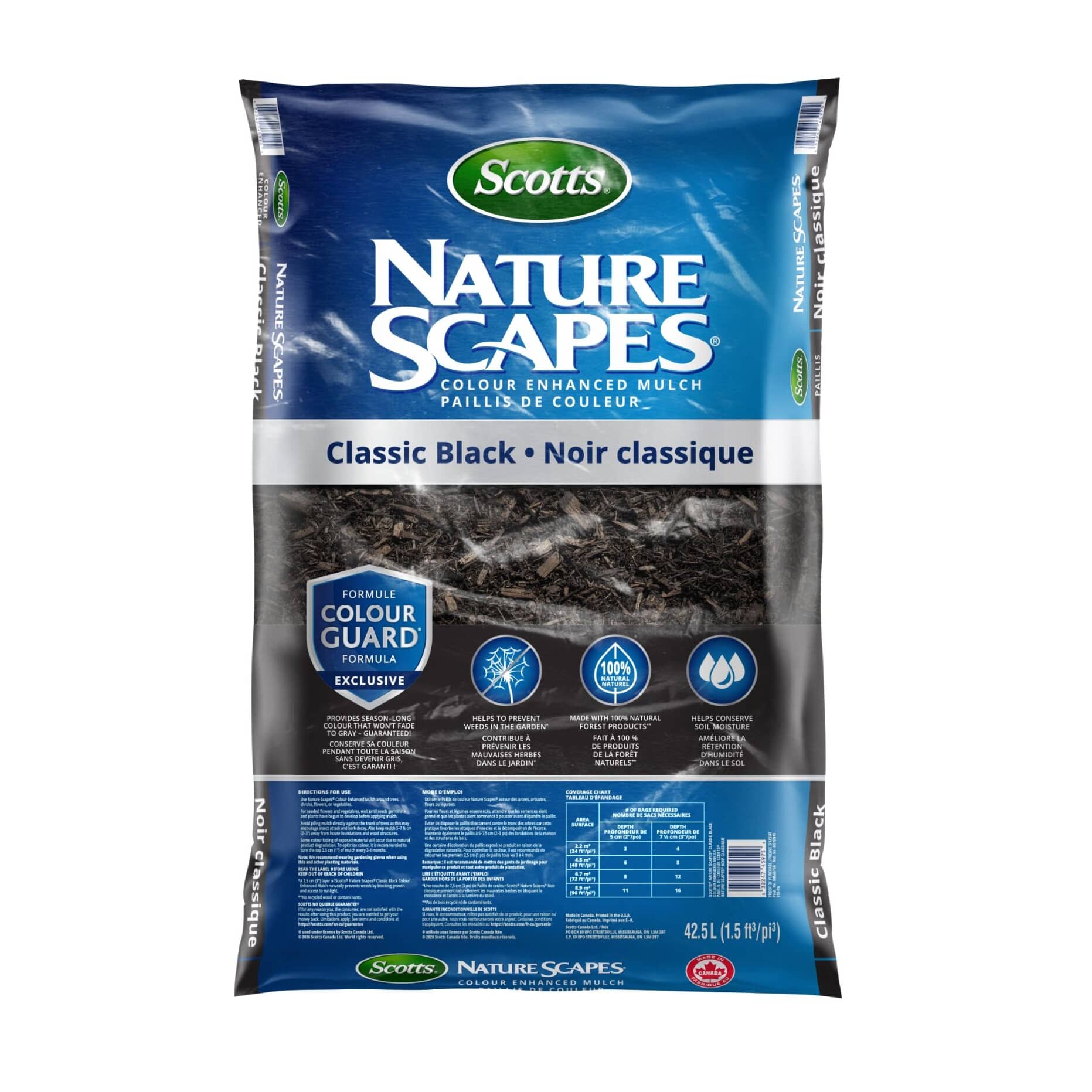 SCOTTS Nature Scapes Classic Black Garden Mulch | Home Hardware