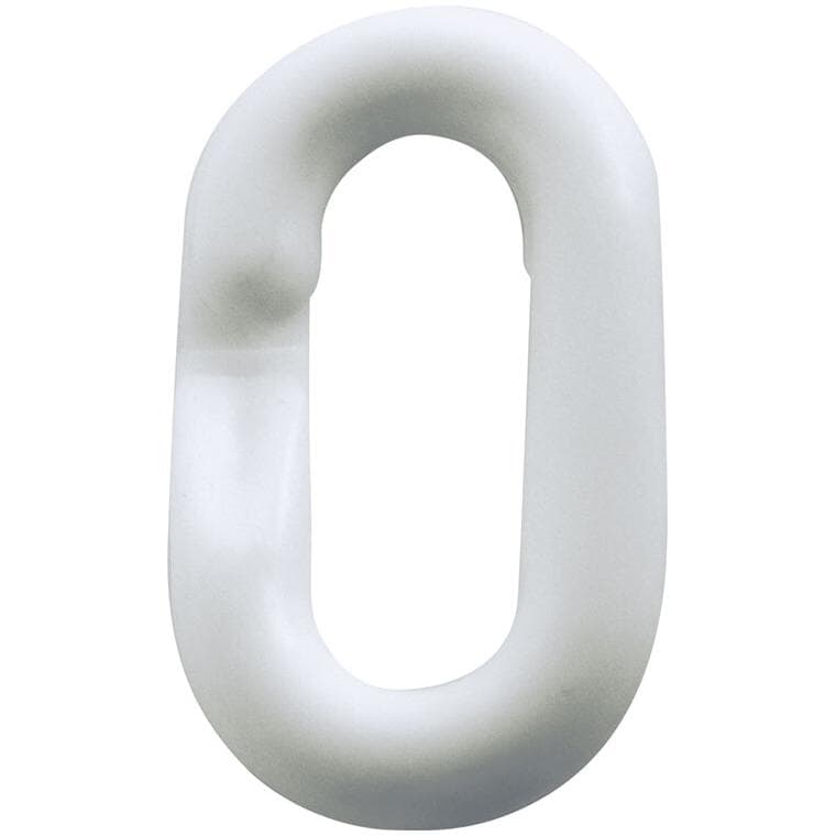 Maillon de 1-1/2 po pour chaîne en plastique, blanc