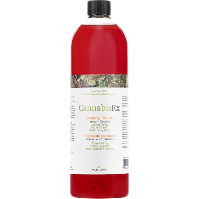 Recharge d'engrais/fortifiant pour plantes CannabisRx, 1000 ml