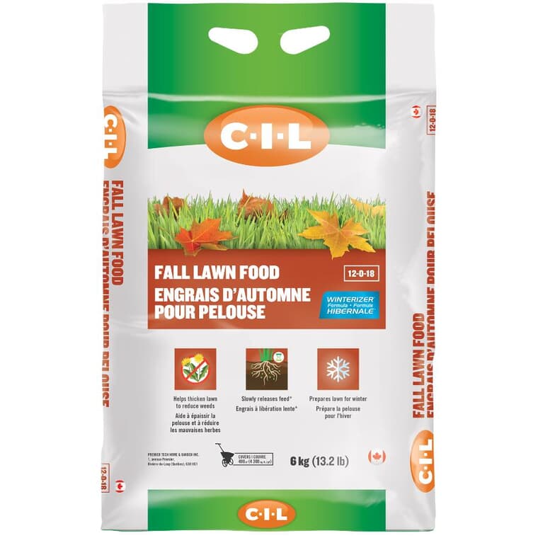 Fall Lawn Food - 12-0-18, 6 kg