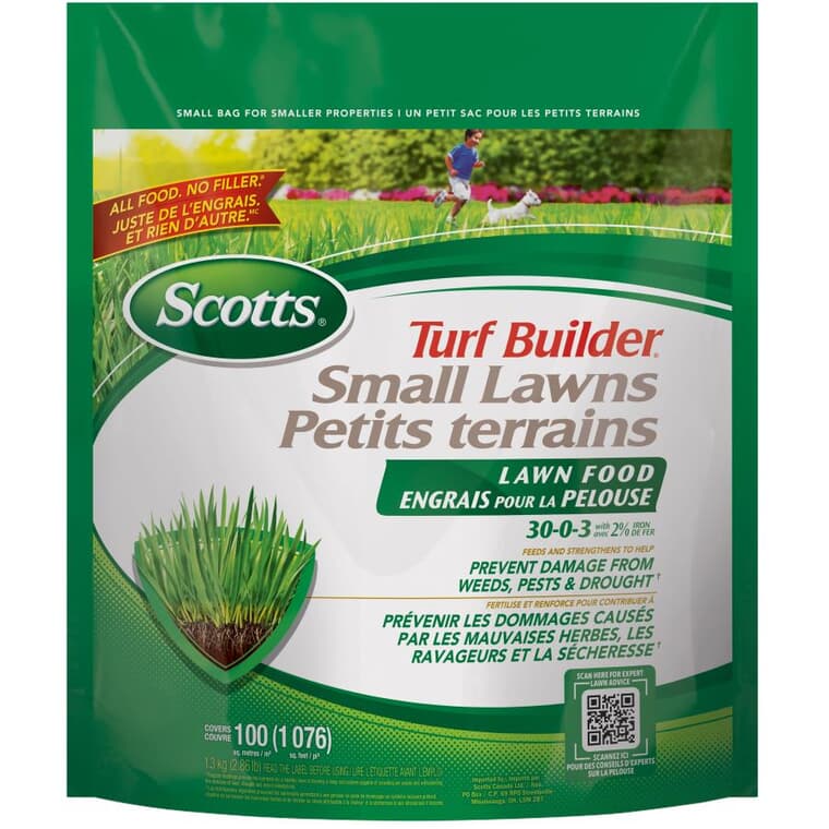 Turf Builder Small Lawns Lawn Food - Covers 100 sq. m. + 30-0-3