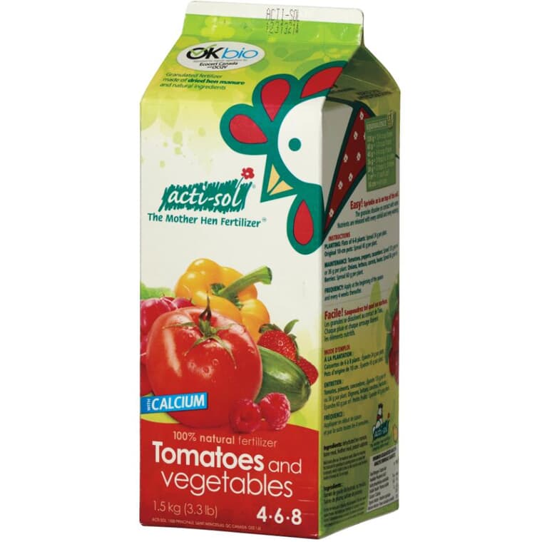 1.5kg 4-6-8 Hen Manure Tomato and Vegetable Fertilizer