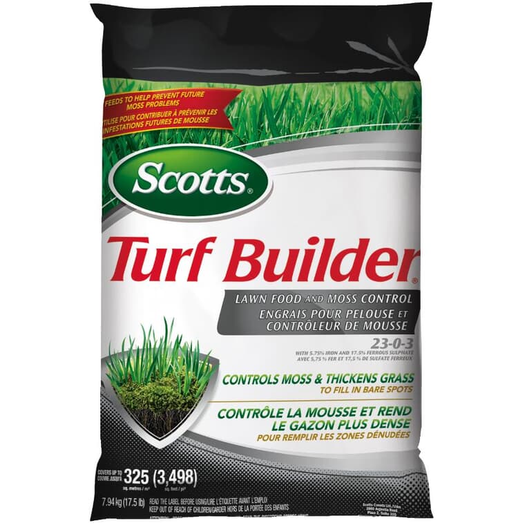 7.94kg Turf Builder Moss Control and Lawn Fertilizer